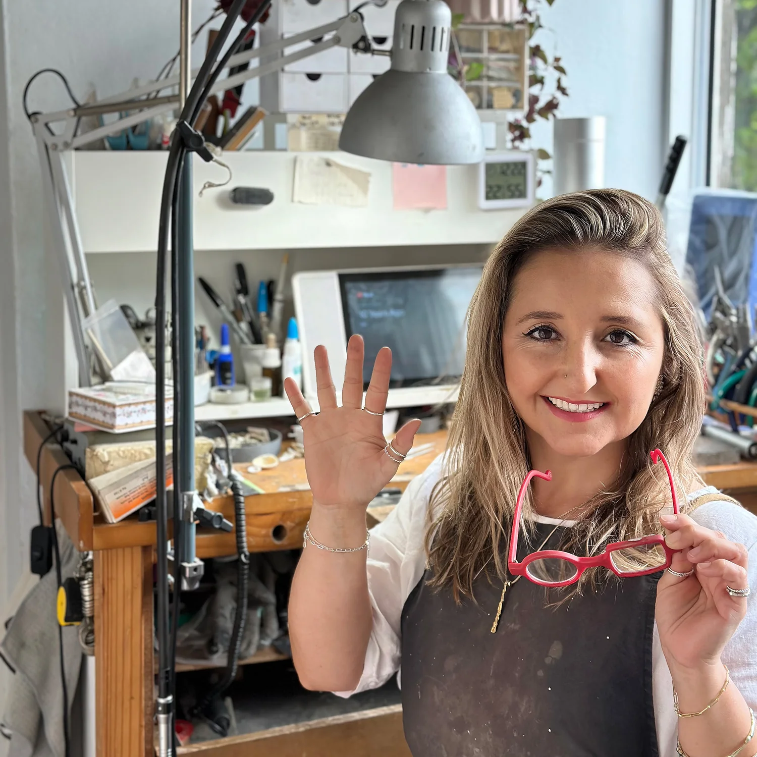 Francisca Rendic in her studio